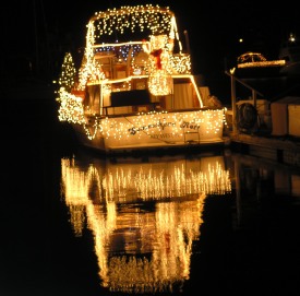 Schooner Wharf Bar/Captain Morgan Lighted Boat Parade,Key West,Florida