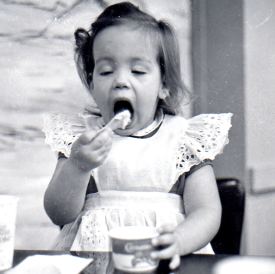 Jackie eating ice cream 2